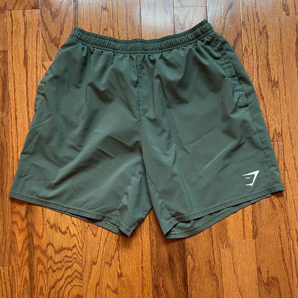 Gymshark Olive Athletic Shorts